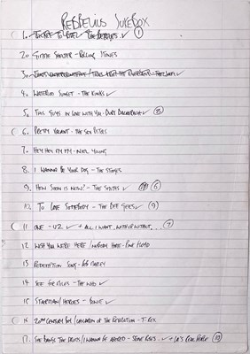 Lot 190 - OASIS - THE NOTEBOOK - NOEL GALLAGHER'S ORIGINAL WORKING LYRIC BOOK C 1994.