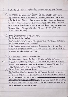 Lot 190 - OASIS - THE NOTEBOOK - NOEL GALLAGHER'S ORIGINAL WORKING LYRIC BOOK C 1994.