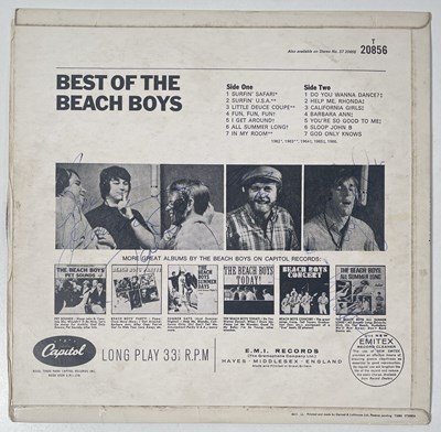 Lot 100 - THE BEACH BOYS - FULLY SIGNED BEST OF THE BEACH BOYS LP.