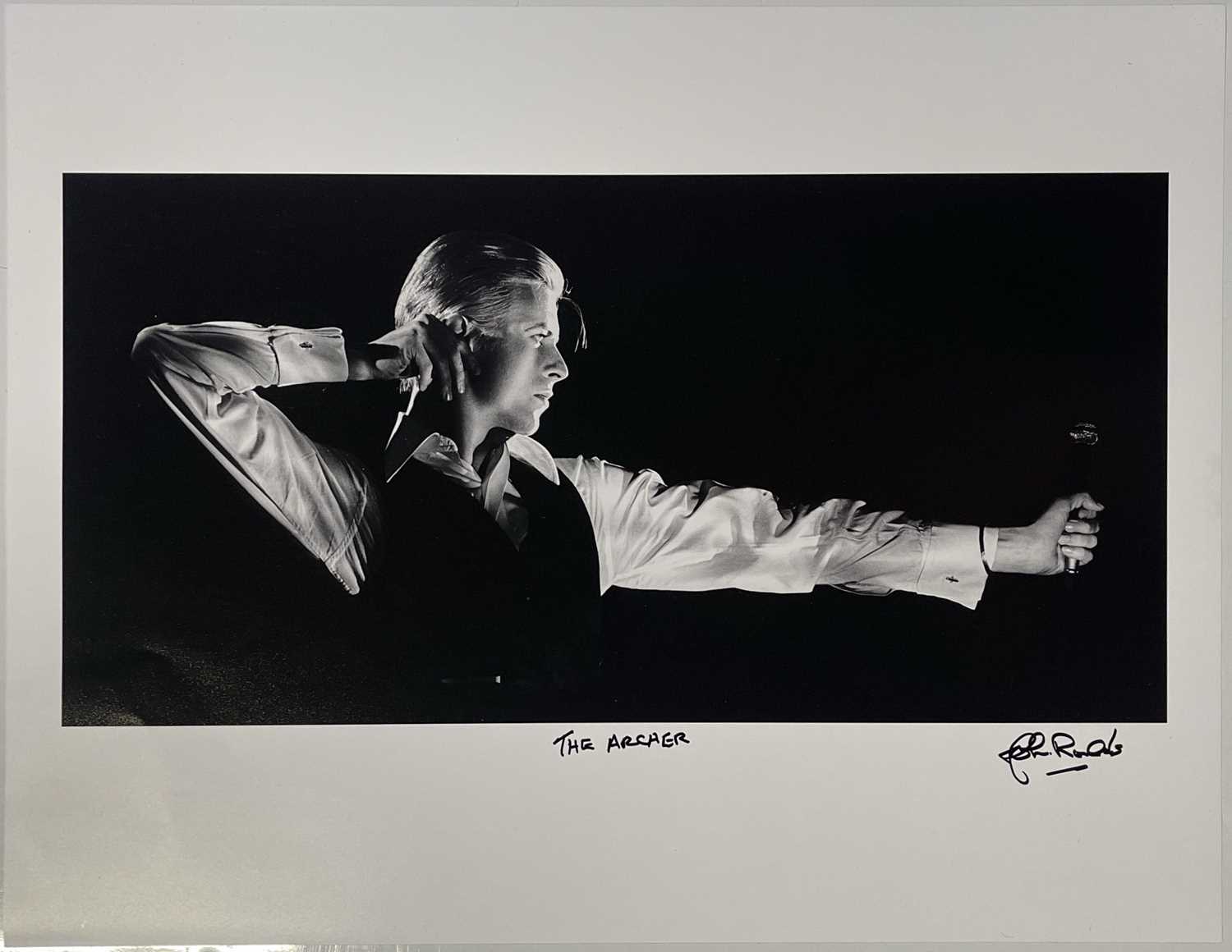 Lot 57 - JOHN ROWLANDS - PHOTOGRAPHER SIGNED PRINT - DAVID BOWIE.