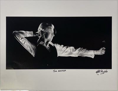 Lot 57 - JOHN ROWLANDS - PHOTOGRAPHER SIGNED PRINT - DAVID BOWIE.