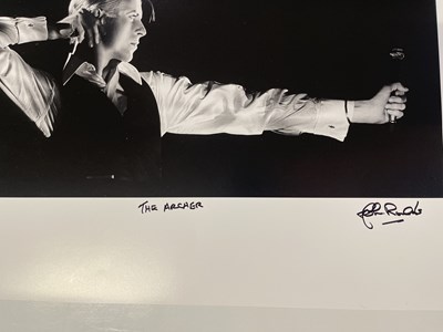 Lot 57 - JOHN ROWLANDS - PHOTOGRAPHER SIGNED PRINT - DAVID BOWIE.