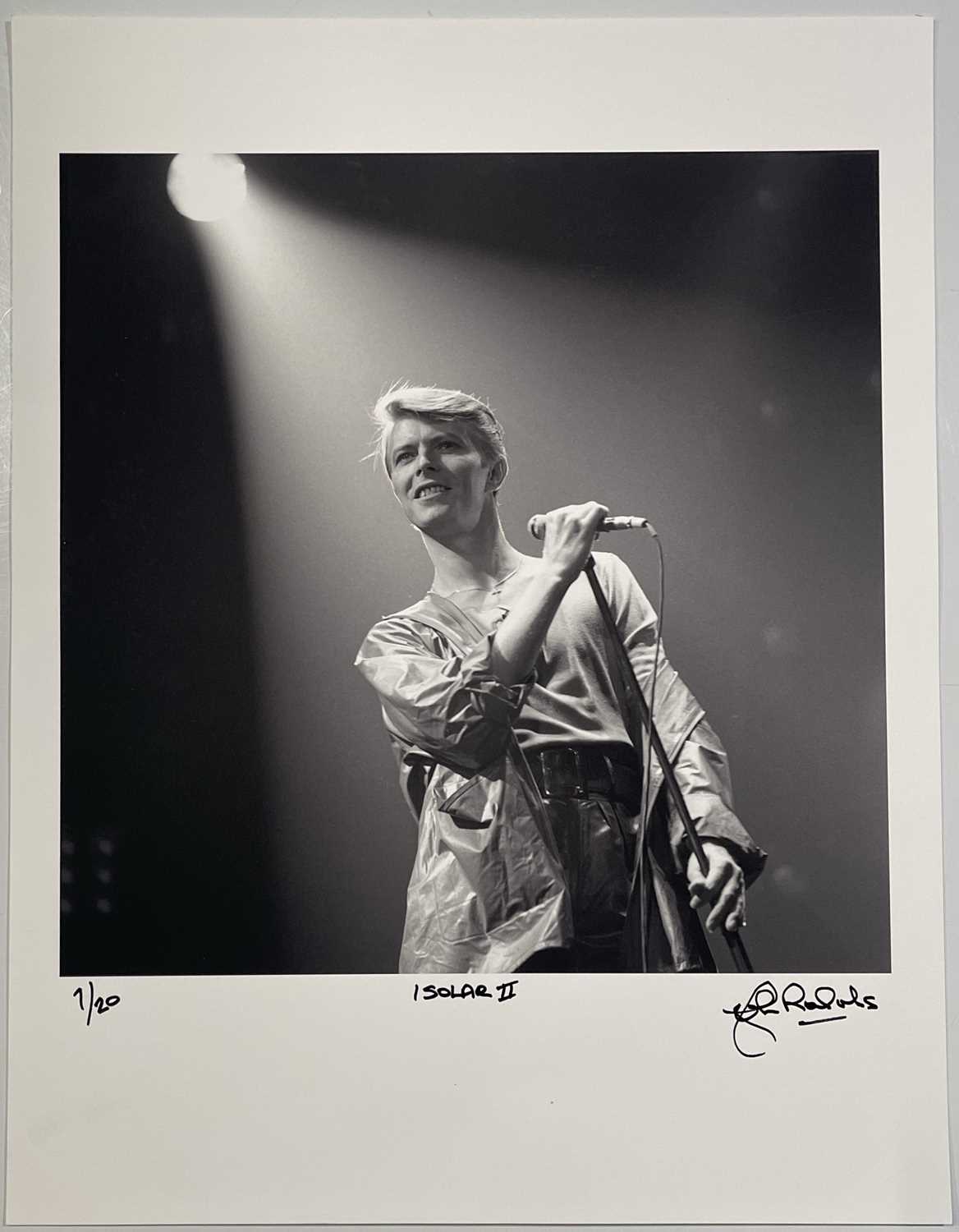 Lot 58 - JOHN ROWLANDS - PHOTOGRAPHER SIGNED LIMITED EDITION PRINT - DAVID BOWIE.