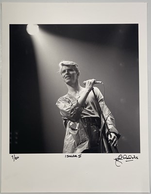 Lot 58 - JOHN ROWLANDS - PHOTOGRAPHER SIGNED LIMITED EDITION PRINT - DAVID BOWIE.