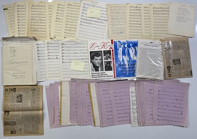 Lot 13 - SARSTEDT COLLECTION -  LARGE COLLECTION OF BOOKS / HANDWRITTEN SCORES ETC.