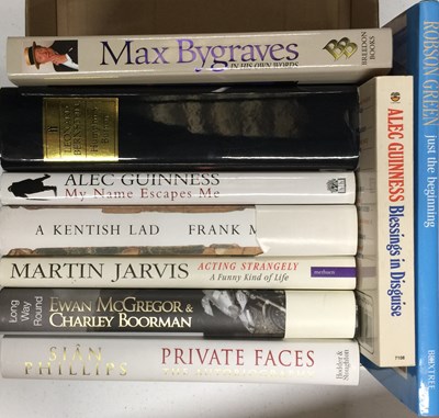 Lot 108 - SIGNED TV, FILM, & MUSIC BOOKS INC ALEC GUINNESS