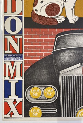 Lot 80 - KLAUS MORITZ (1930 - 2016) - ORIGINAL 1971 'LONDON MIX' EXHIBITION POSTER.