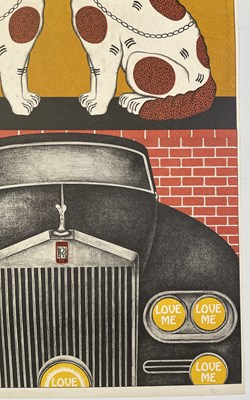 Lot 80 - KLAUS MORITZ (1930 - 2016) - ORIGINAL 1971 'LONDON MIX' EXHIBITION POSTER.