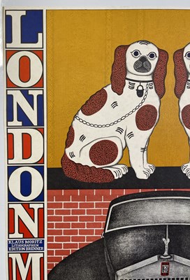 Lot 80 - KLAUS MORITZ (1930 - 2016) - ORIGINAL 1971 'LONDON MIX' EXHIBITION POSTER.
