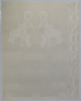 Lot 80 - KLAUS MORITZ (1930 - 2016) - ORIGINAL 1971 'LONDON MIX' EXHIBITION POSTER.