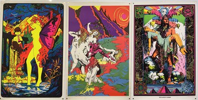 Lot 83 - HEADSHOP / PSYCHEDELIA - ORIGINAL BLACKLIGHT POSTERS.