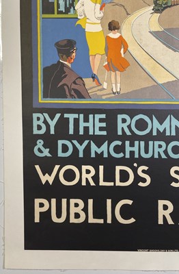Lot 85 - ADVERTISING / TRAVEL / RAILWAYANA POSTER - GREATSTONE- WORLD'S SMALLEST RAILWAY.
