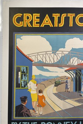 Lot 85 - ADVERTISING / TRAVEL / RAILWAYANA POSTER - GREATSTONE- WORLD'S SMALLEST RAILWAY.