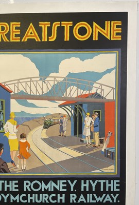 Lot 85 - ADVERTISING / TRAVEL / RAILWAYANA POSTER - GREATSTONE- WORLD'S SMALLEST RAILWAY.