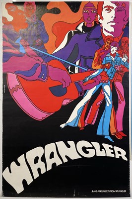 Lot 92 - SAN FRANCISCO / PSYCH POSTERS INC ORIGINAL WRANGLER ADVERTISEMENT.