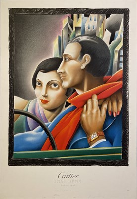 Lot 94 - ADVERTISING POSTERS - CARTIER / HOCKNEY