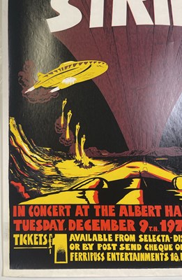 Lot 86 - UFO - AN ORIGINAL AND RARE CONCERT POSTER FOR NOTTINGHAM, 1975.