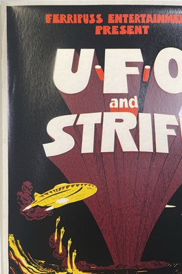 Lot 86 - UFO - AN ORIGINAL AND RARE CONCERT POSTER FOR NOTTINGHAM, 1975.