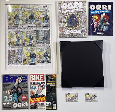 Lot 40 - MOTORCYCLE / MOTORBIKE INTEREST / CARTOON - OGRI COMPENDIUM AND MAGAZINES.