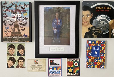 Lot 69 - PETER BLAKE - AUTOGRAPHS AND MEMORABILIA.