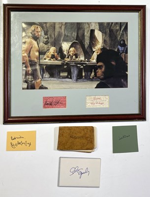 Lot 122 - SIGNED ITEMS - FILM STARS (CHARLTON HESTON, STEVEN SPEILBERG.