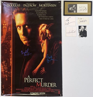 Lot 123 - SIGNED ITEMS - FILM STARS (CHARLTON HESTON, STEVEN SPEILBERG, JOHN TRAVOLTA, ROBIN WILLIAMS).