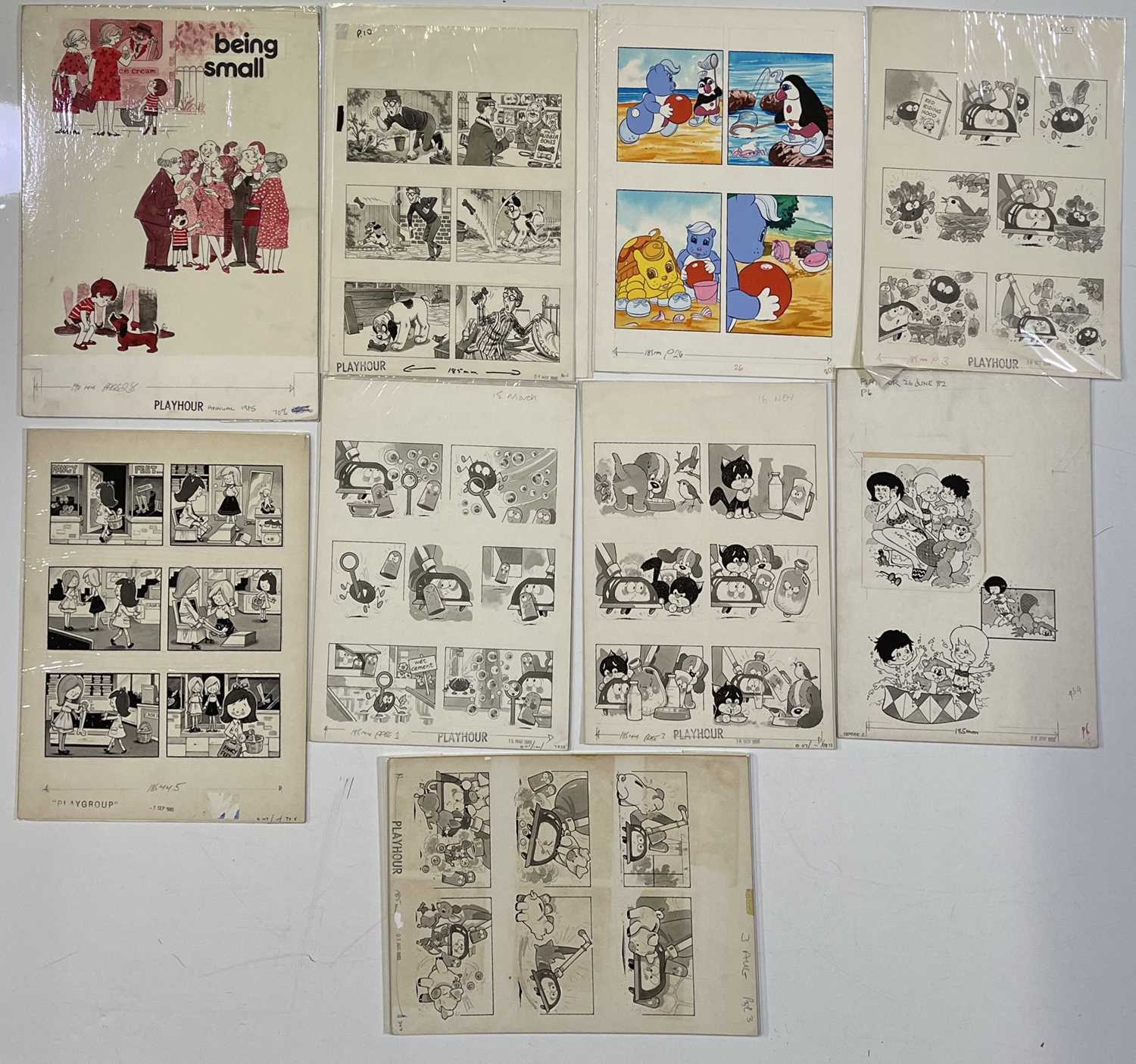 Lot 45 - ORIGINAL COMIC ART - 'PLAYHOUR' C 1980S.