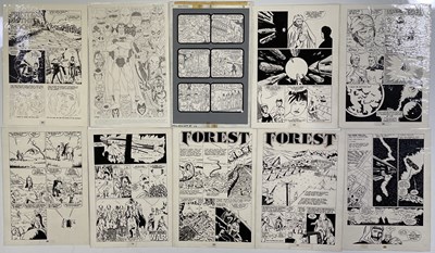 Lot 47 - ORIGINAL COMIC ART - GLENN FLEMING HAND DRAWN COMIC ART 'PHASE TWO'.