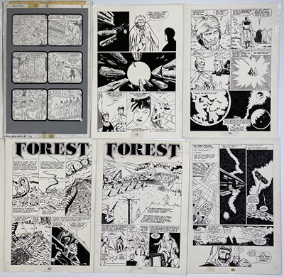 Lot 47 - ORIGINAL COMIC ART - GLENN FLEMING HAND DRAWN COMIC ART 'PHASE TWO'.