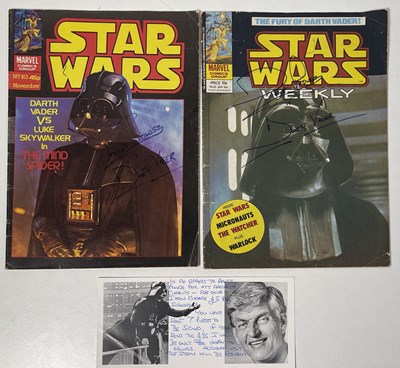 Lot 131 - DAVE PROWSE (DARTH VADER) SIGNED STAR WARS COMICS.
