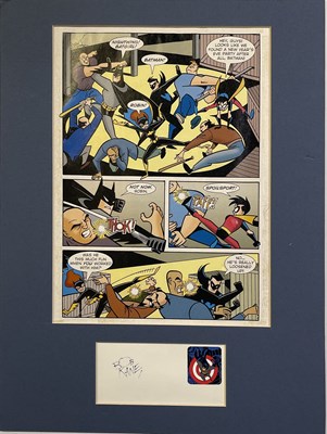 Lot 49 - BOB KANE AUTOGRAPH PLUS SIGNED ORIGINAL HAND PAINTED COMIC ARTWORK - BATMAN.