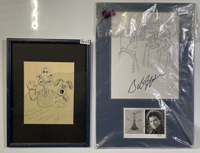 Lot 132 - SIGNED ILLUSTRATIONS - BOB HOPKINS/ NICK PARK/CHARLES FLEISCHER.