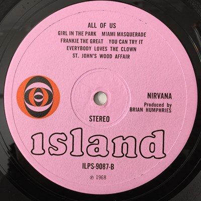 Lot 92 - NIRVANA - ALL OF US LP (UK FIRST PRESS - PINK ISLAND - ILPS 9087)