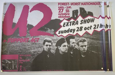 Lot 176 - U2 BRUSSELS TOUR POSTER - TEN COPIES OF