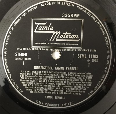 Lot 120 - TAMMI TERRELL - IRRESISTIBLE TAMMI TERRELL LP (UK STEREO ORIGINAL - TAMLA MOTOWN - STML 11103)