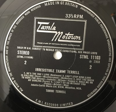 Lot 120 - TAMMI TERRELL - IRRESISTIBLE TAMMI TERRELL LP (UK STEREO ORIGINAL - TAMLA MOTOWN - STML 11103)