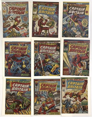 Lot 59 - COMICS - MARVEL CAPTAIN BRITAIN INC #1 SIGNED BY STAN LEE.