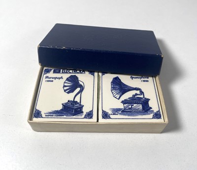 Lot 23 - EMI ELECTROLA - A PROMOTIONAL SET OF CERAMIC COASTERS.