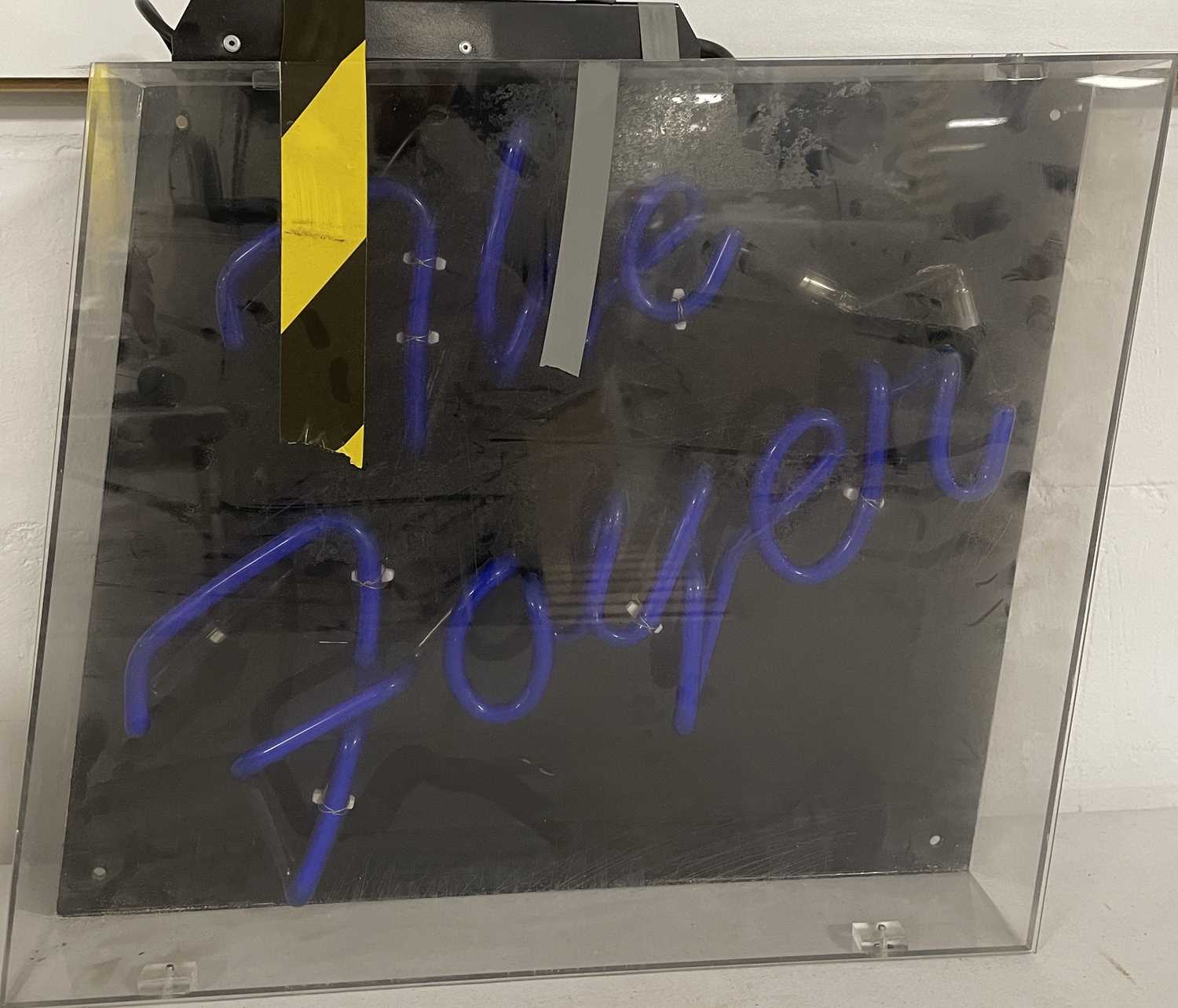 Lot 2 - BBC COLLECTION - ORIGINAL FOYER NEON SIGN.