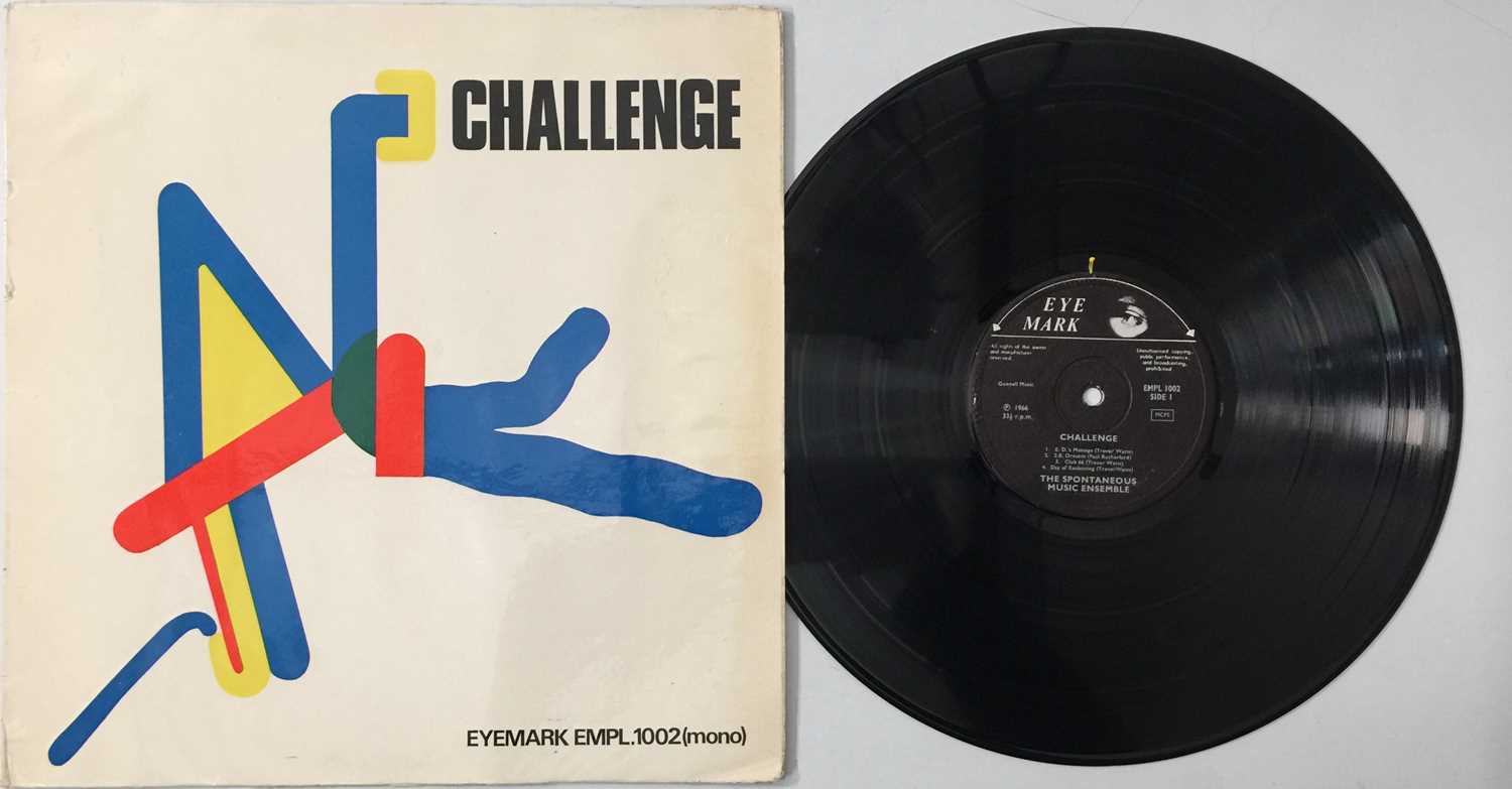 Lot 72 - SPONTANEOUS MUSIC ENSEMBLE - CHALLENGE LP (ORIGINAL UK COPY - EYEMARK EMPL 1002)