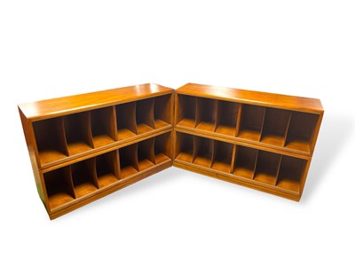 Lot 1B - SIMPLEX TEAK FINISH LP RECORD SHELVING.