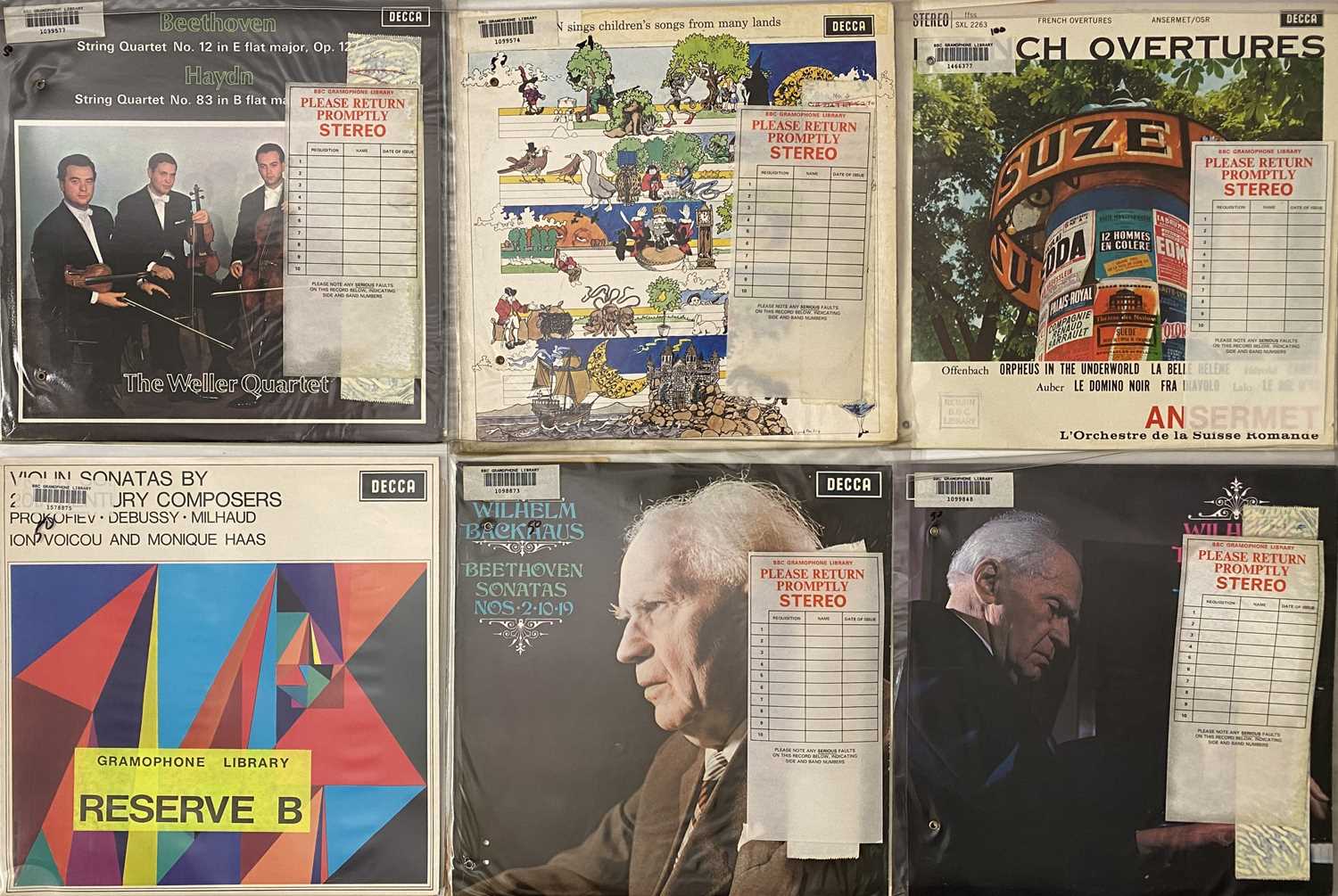Lot 86 - CLASSICAL - DECCA STEREO 'SXL 6000' SERIES LP COLLECTION (PLUS SXL 2263)