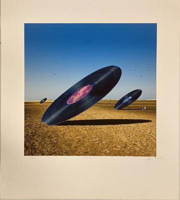 Lot 163 - STORM THORGERSON SIGNED LIMITED EDITION PRINT - STEVE MILLER BAND - BIG DISKS