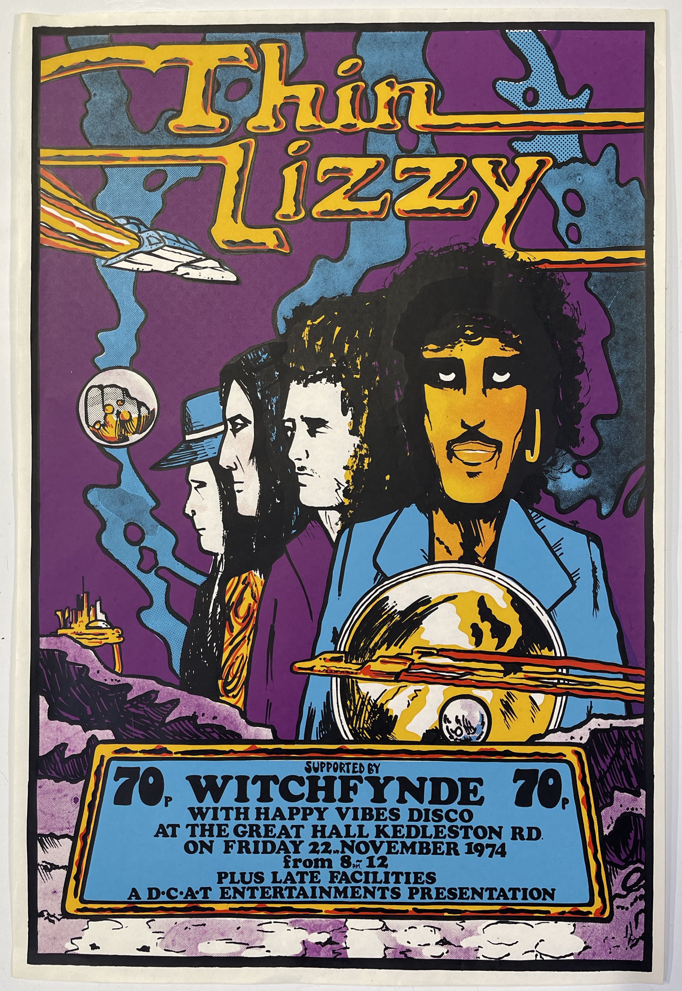Lot 148 - THIN LIZZY - ORIGINAL 1974 DERBY CONCERT