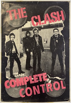Lot 160 - THE CLASH - ORIGINAL COMPLETE CONTROL POSTER.