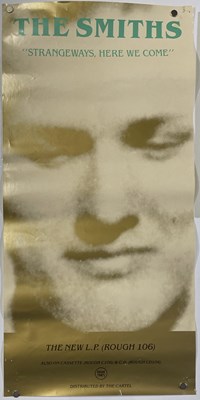 Lot 502 - THE SMITHS - ORIGINAL STRANGEWAYS PROMO POSTER AND GREEN TEXT SLEEVE.