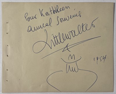 Lot 210 - BLUES INTEREST - LITTLE WALTER SIGNED PAGE.