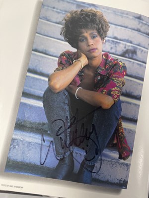 Lot 213 - TINA TURNER/WHITNEY HOUSTON - SIGNED LP SLEEVE / MULTI SIGNED TOUR PROGRAMME.