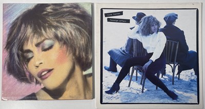 Lot 213 - TINA TURNER/WHITNEY HOUSTON - SIGNED LP SLEEVE / MULTI SIGNED TOUR PROGRAMME.