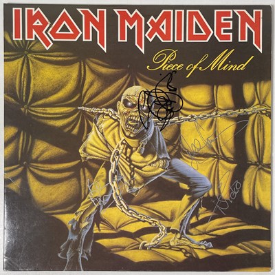 Lot 242 - IRON MAIDEN - SIGNED SLEEVE.